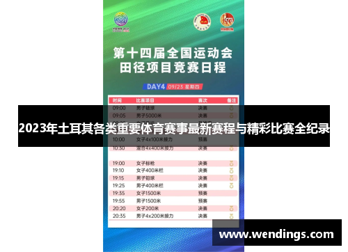 2023年土耳其各类重要体育赛事最新赛程与精彩比赛全纪录